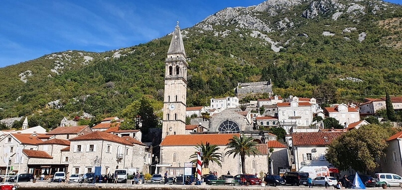 The historic town of Perast in Kotor Bay