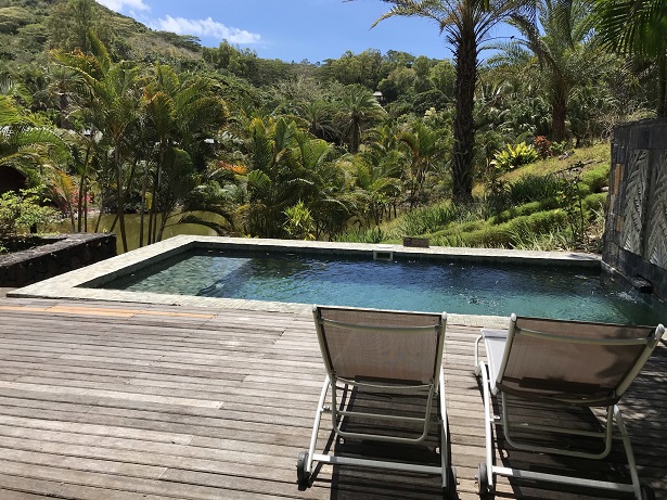 private pool at Lakaz Chamarel hote